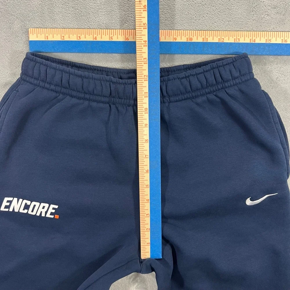 NIKE Jogger Sweatpants Mens M Navy Blue Encore CJ1616-419‎ Fleece Comfy